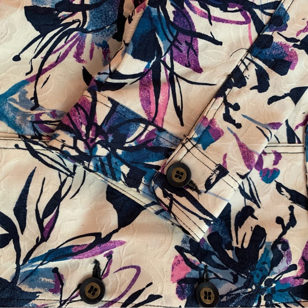 TanJay Floral Print Blazer Jacket Sz 8P - Picture 7 of 14